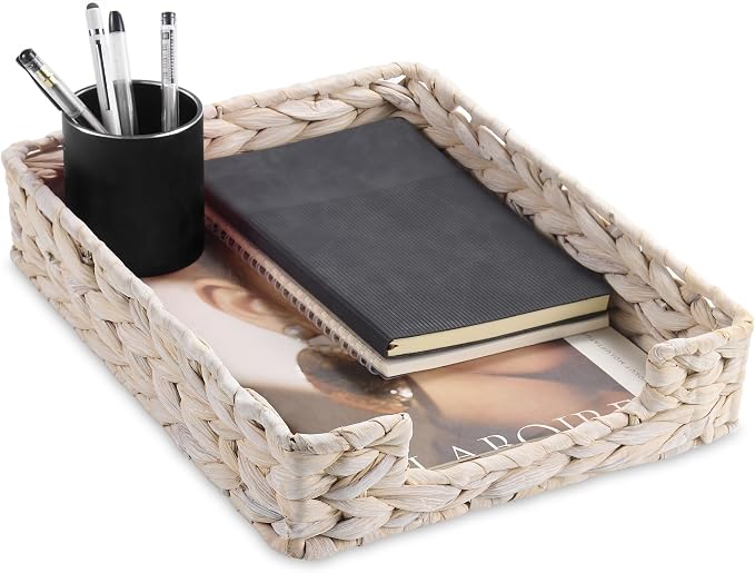 PINXIURY Water Hyacinth Letter Tray by PINXIURY