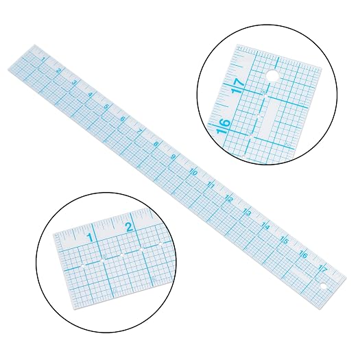 See-Thru Accurate Positioning and Marking Sewing Clear Ruler 2 x 18 inch - Image 3