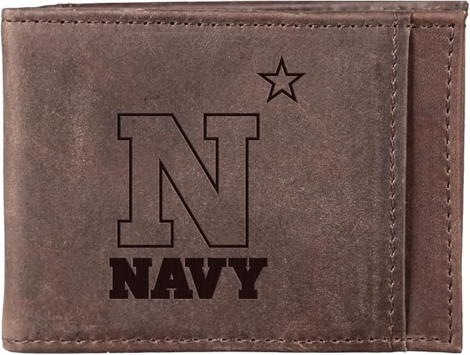 Team Sports America NCAA US Naval Academy Front Pocket Slim Wallet by TeamSportsAmerica
