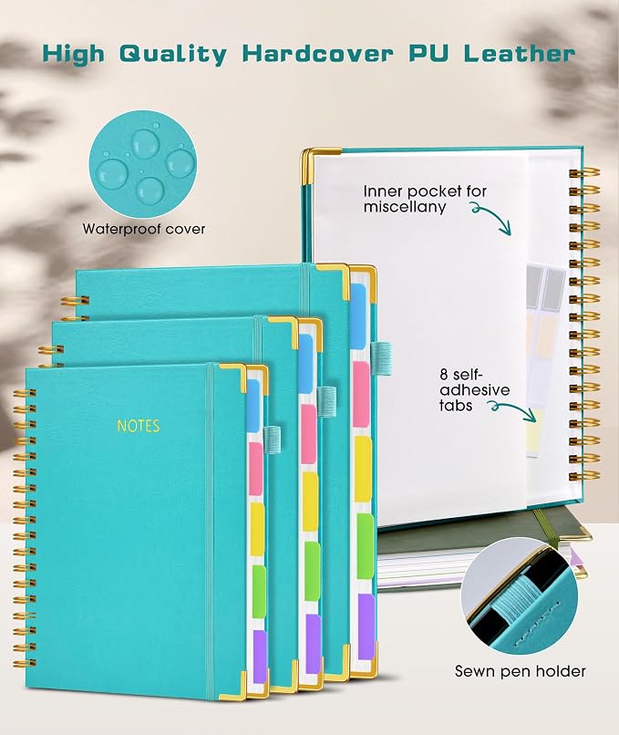 HHardcover Spiral Notebook 8.5"x11" Journal - Image 2