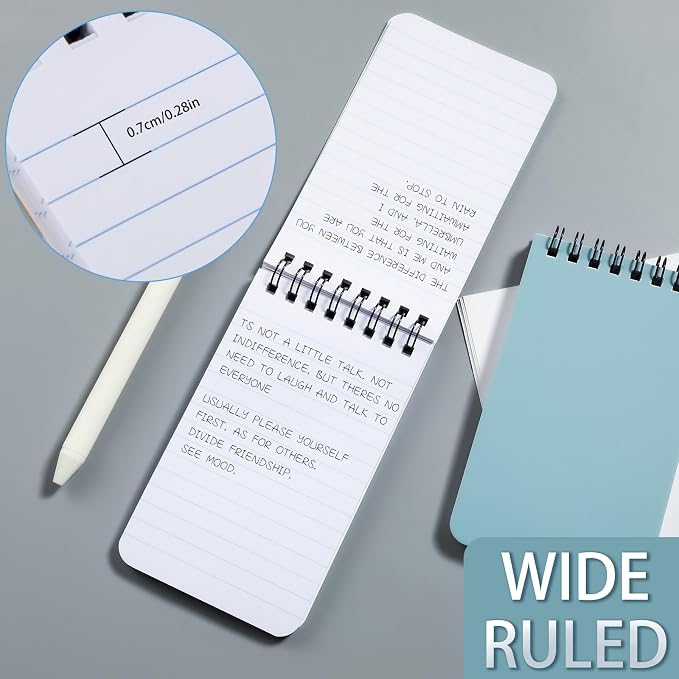 QiCheng Pocket Notebook Mini Notepad Small Spiral Notebooks 3X5Inch | - Image 4