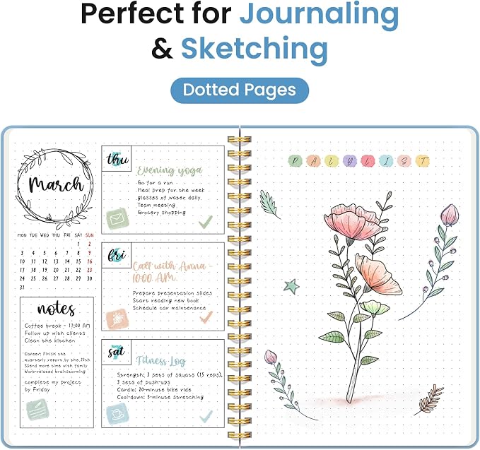 Taja Dotted Spiral Journal Notebook - Image 3