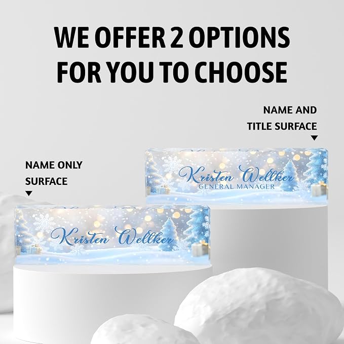 Custom Desk Name Plate Personalized, Acrylic Name Plates - Image 2