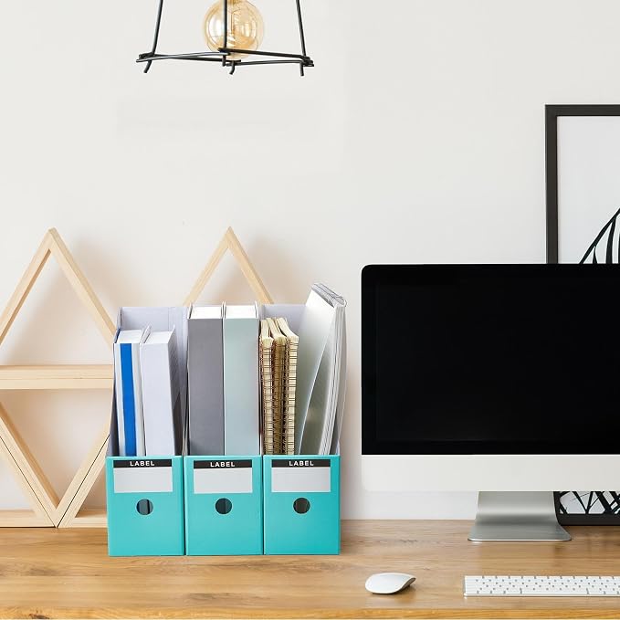 Thenshop 24 Pcs Cardboard Magazine File Holder Organizer, Desk File Organizer - Image 5