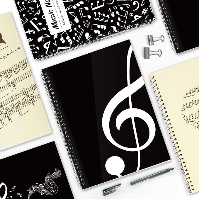 MAXCURY Blank Sheet Music Composition Manuscript Staff Paper Art Music Notebook - Image 9