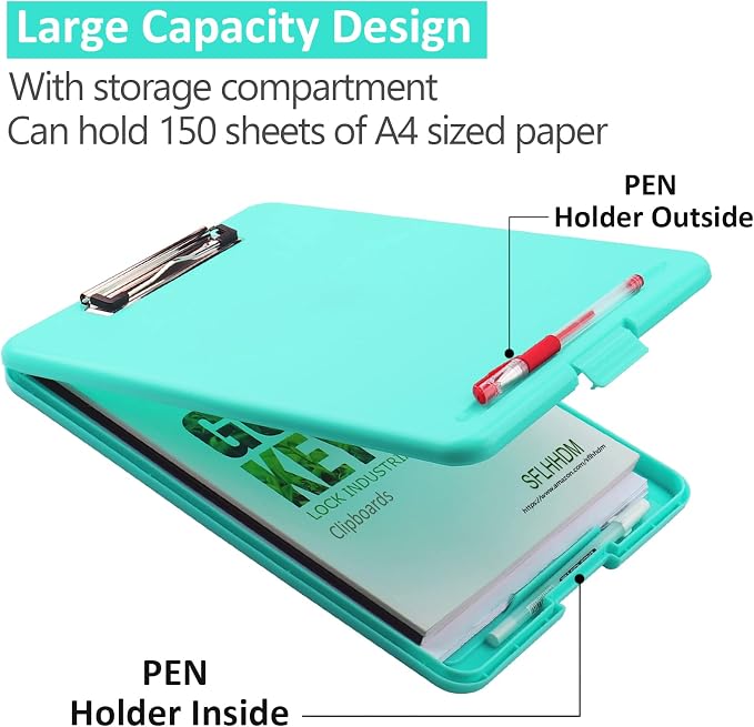 SFLHHDM Clipboard with Storage, Clipboards Foldable - Image 2