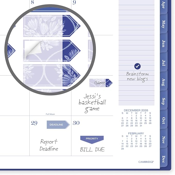 Mead Cambridge 2027 Planner, Weekly & Monthly, 8.5" x 11" - Image 6