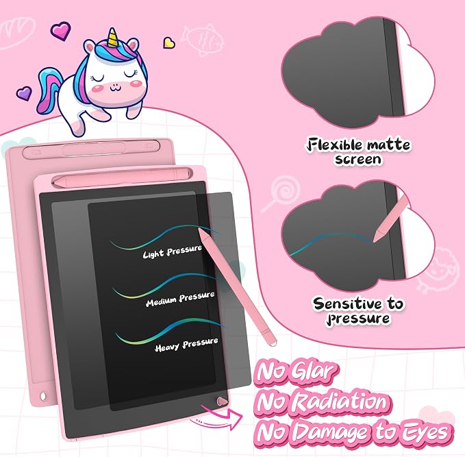 8 Pack LCD Writing Tablet for Kids, Colorful Toddler Drawing Tablet Doodle Board - Image 6