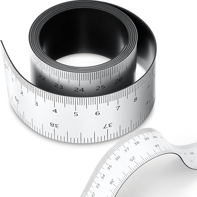 Relaxweex 1 Pcs 39.37 Inch Magnetic Ruler Flexible Tape Magnetic Tape Measure by Relaxweex