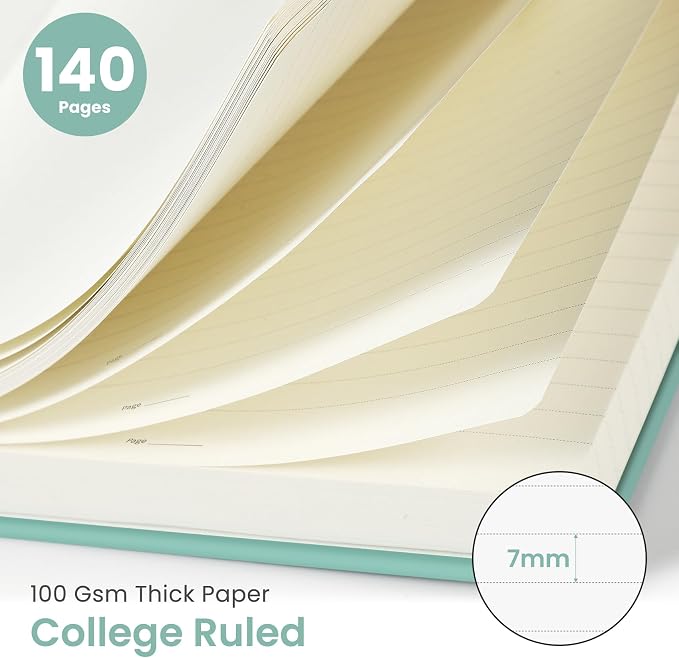 Taja Lined Spiral Journal Notebook - Image 2
