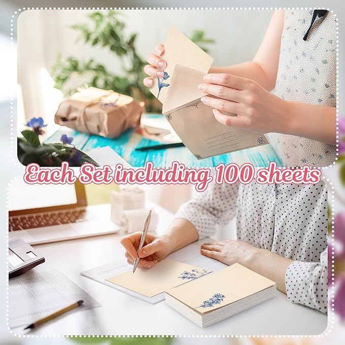 Spiareal 100 Pcs Blank Note Cards Blank Decorative Notecards Index Cards Bulk - Image 3