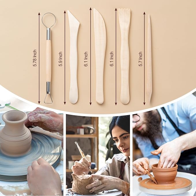 Amrules Clay Tools Kit, Practical Polymer Clay Sculpting Tools Kit, Air Dry - Image 3