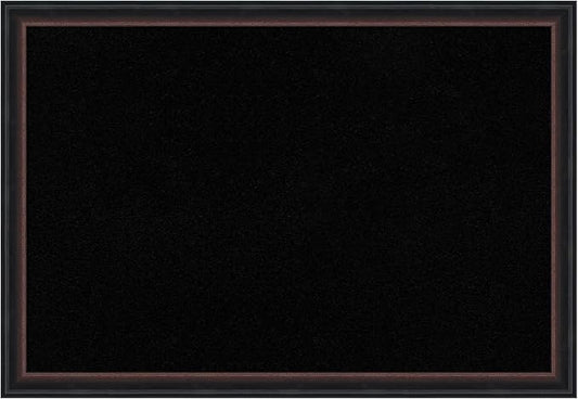 Amanti Art Black Cork Board for Wall, 18x26 Vision Board with Black Wood Frame, Medium Corkboard Office Decor for Home Organization, Casual Corkboard Pinboard to Display Items for Home Organization-DeskLoop Office