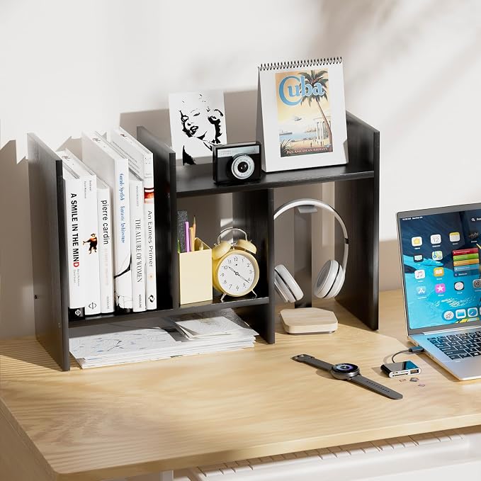 Desk Shelves Wood Desktop Orgnizer Shelf.Office Organization - Image 6