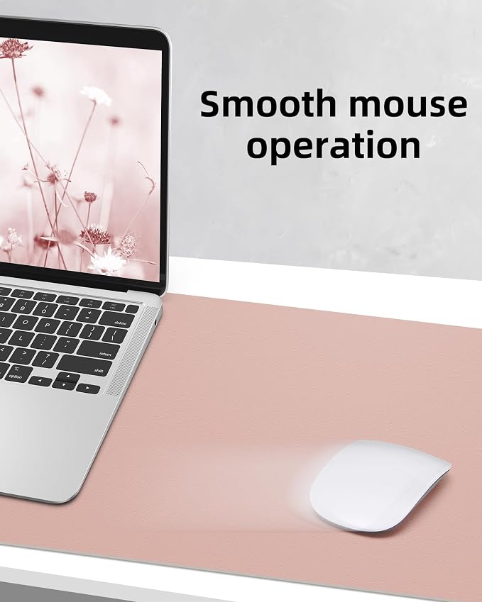 AFIING Leather Desk Pad Protector, Mouse Pad, Office Desk Mat, Non-Slip PU - Image 5