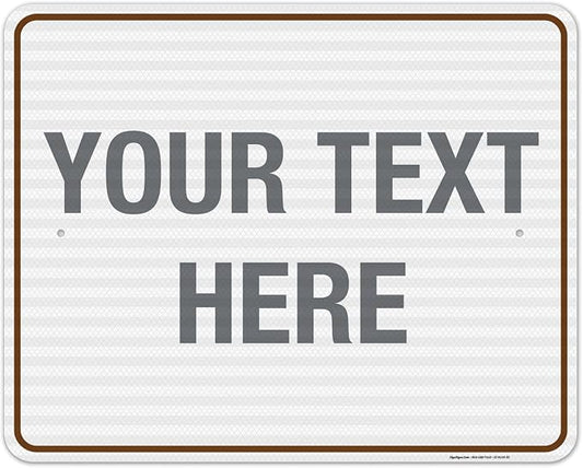 Custom Sign, Personalized Metal Signs, Customize by SigoSigns