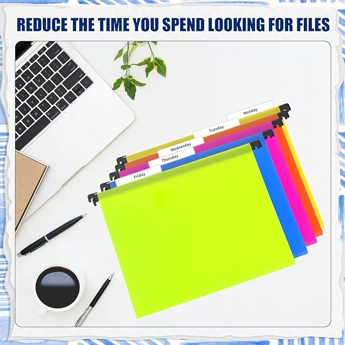 50 Pcs 3 1/2 Inch Hanging File Folder Tabs - Image 7