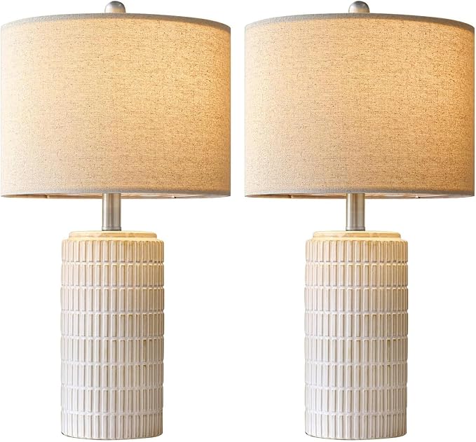 PoKat 24" Modern Ceramic Table Lamps Set of 2 - Image 7