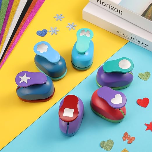 6 Pcs Colorful Craft Hole Punch - Image 5