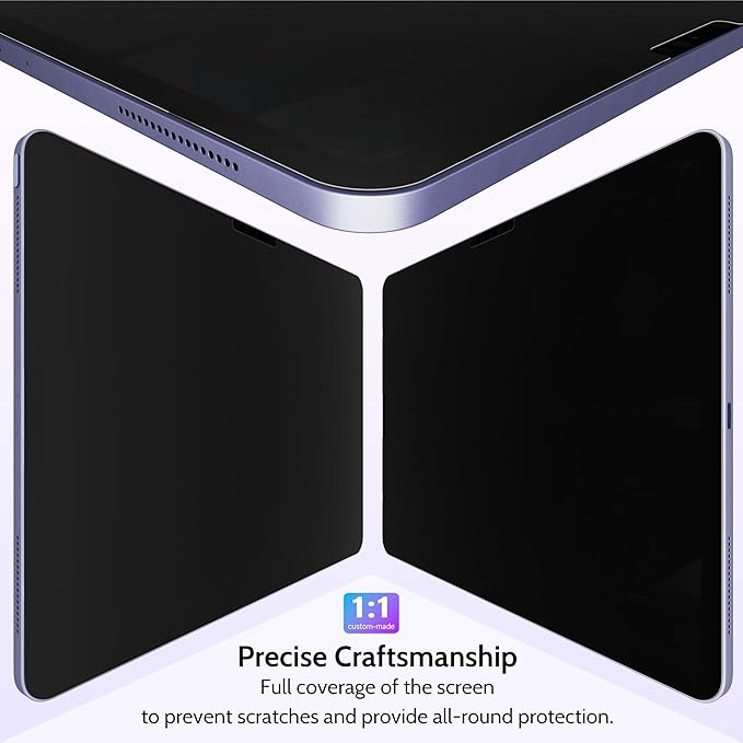Peslv Privacy Screen Protector for iPad Pro 13 Inch M4/M5, Anti Glare Blue - Image 6