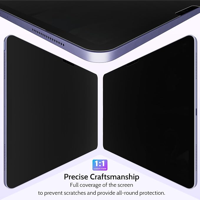 Peslv Privacy Screen Protector for iPad Air 13 Inch, Anti Glare Blue Light Spy - Image 6