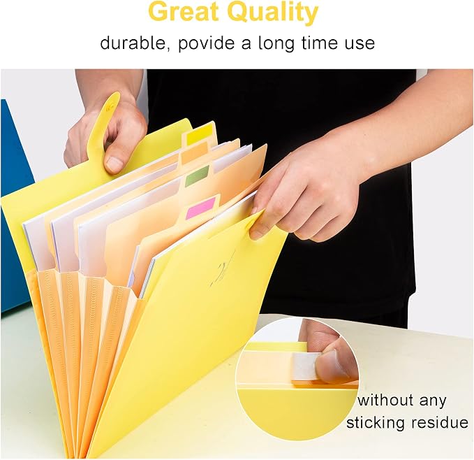 Forvencer Accordion File Organizer, Letter Size, 5 Pocket Expanding File Folder - Image 5