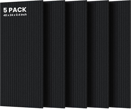 5 Pack Acoustic Panels, Premium Wall Sound Absorbing Panels, Decorative Sound by TO-TH