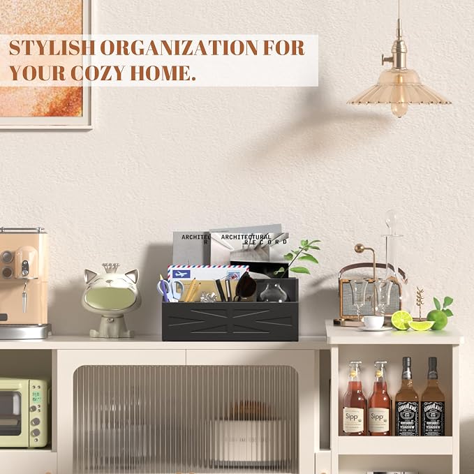 Large Mail Organizer Countertop, Farmhouse Desk and Kitchen Countertop Storage - Image 9