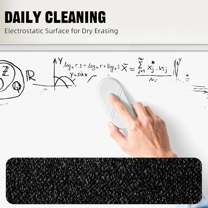 Dry Erase Board Eraser, Magnetic Detachable Whiteboard Eraser 1-Pack, Glass - Image 3