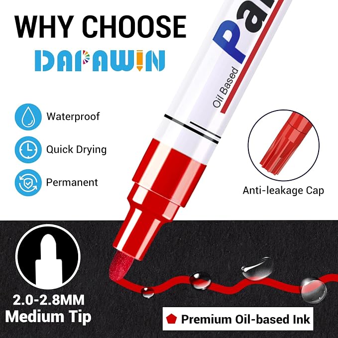 Red Paint Markers - Image 2