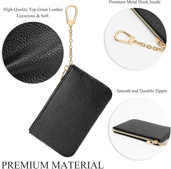 Full Grain Leather Coin Purse - Image 4