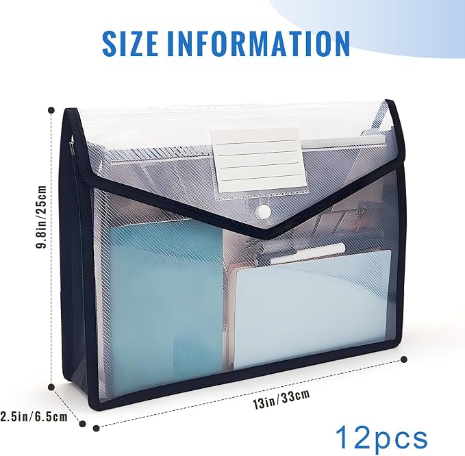 Plastic Expanding File Folder, Envelope Folders - Image 3