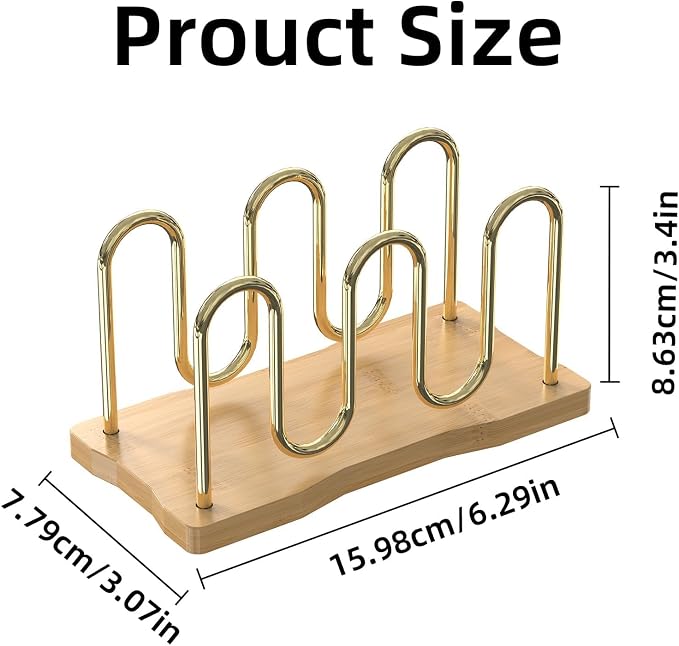 Mail Holder Organizer Countertop, Metal Mail Sorter - Image 2