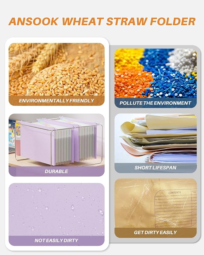 Ansook Hanging File Folders, Legal Size - Image 5
