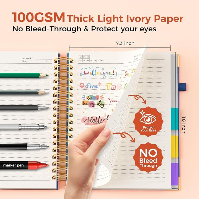 Line Hardcover Spiral Notebook - Image 4