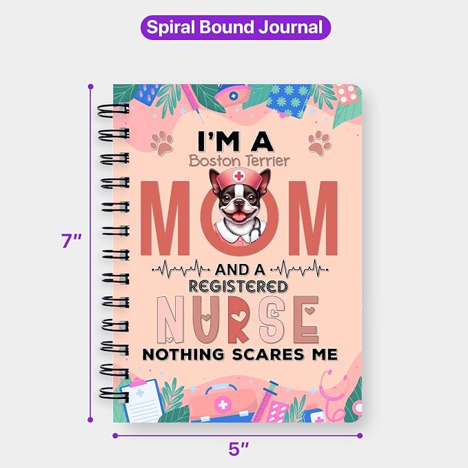 Ninety3POD I'm a Boston Terrier Mom and a Registered Nurse Nothing Scares Me - Image 5
