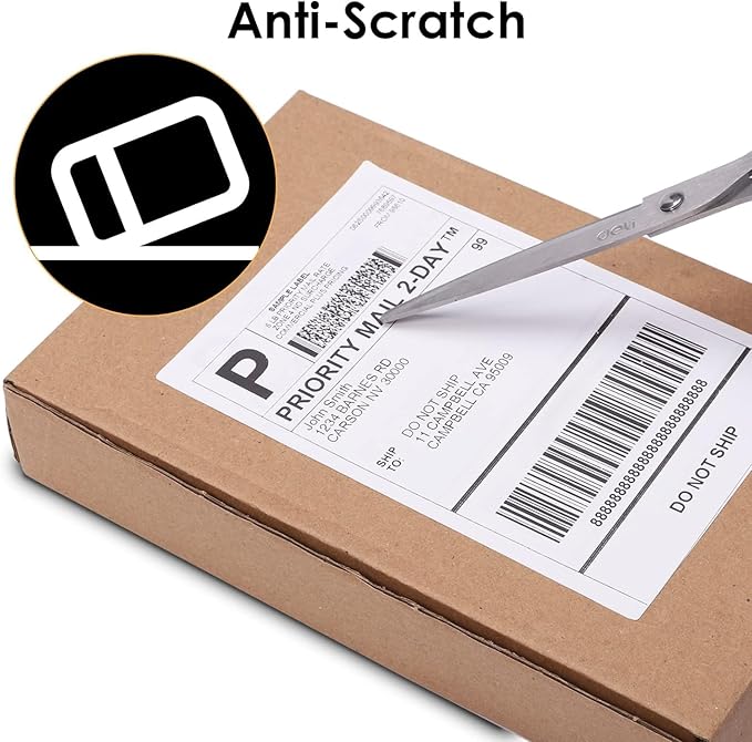 4x6 Thermal Labels, 2 Packs of 500 4x6 Fold Labels - Compatible with JADENS, ASprink, Phomemo, Rollo, Zebra, Omezizy and Other Thermal Printers-DeskLoop Office