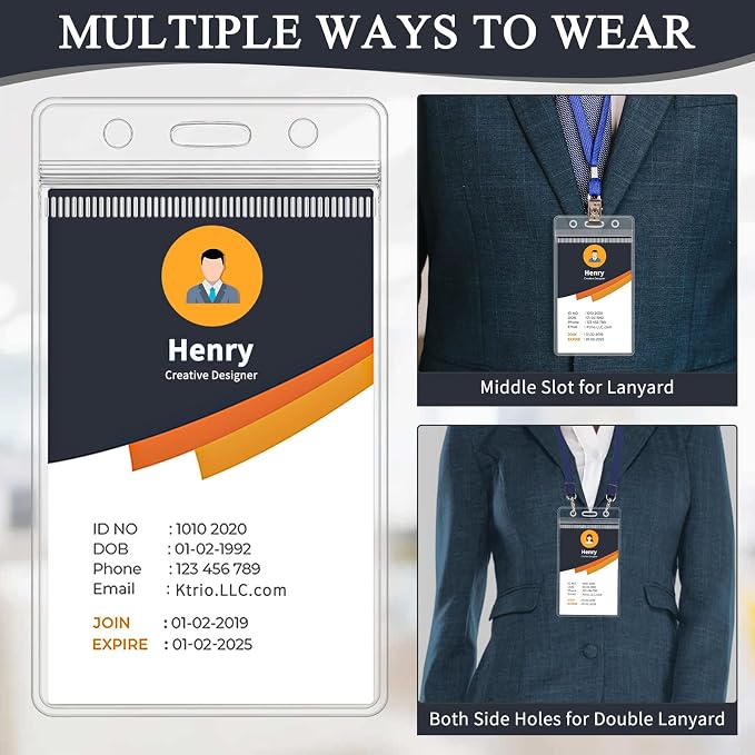 600 Pack ID Badge Holder - Image 4