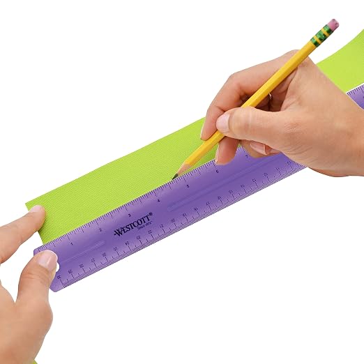 Westcott 16024 Jeweltone Plastic Ruler - Image 3