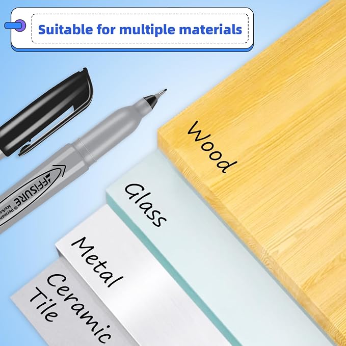Permanent Markers, Ultra Fine Point, Fine tippermanent marker set, quick dry - Image 2