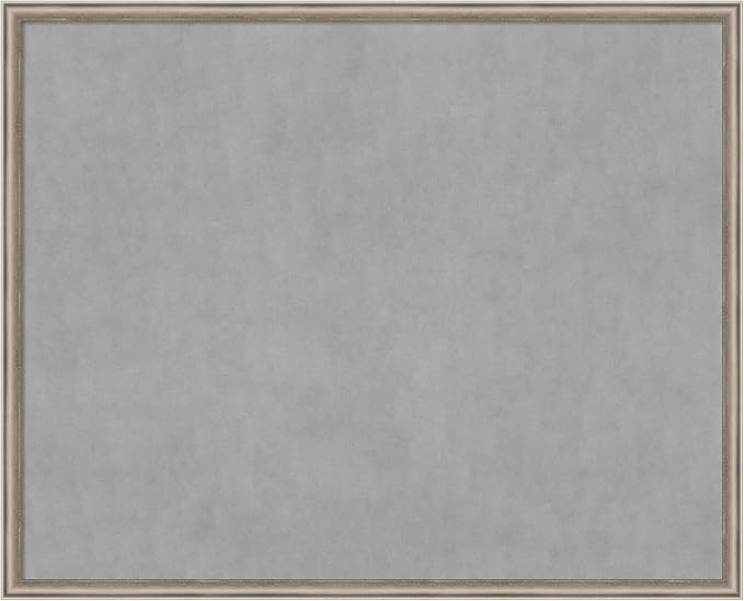 Amanti Art Silver Framed Magnetic Board 34x42 X-Large Vision Board by AmantiArt