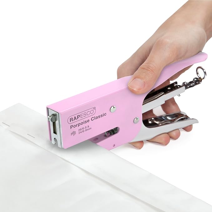 Rapesco 1345 Porpoise Classic Stapling Plier, 45 Sheet Capacity, Uses Type 26 - Image 4