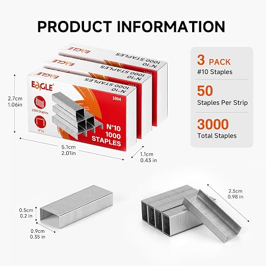 Eagle No.10 Mini Premium Staples - Image 6