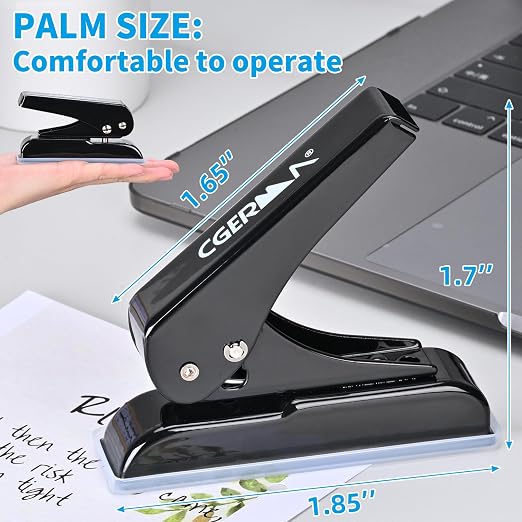Single Hole Punch, 30 Sheet Capacity, - Image 6