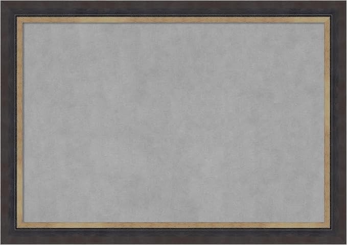 Amanti Art Black Framed Magnetic Board 29x41 Large Vision Board by AmantiArt