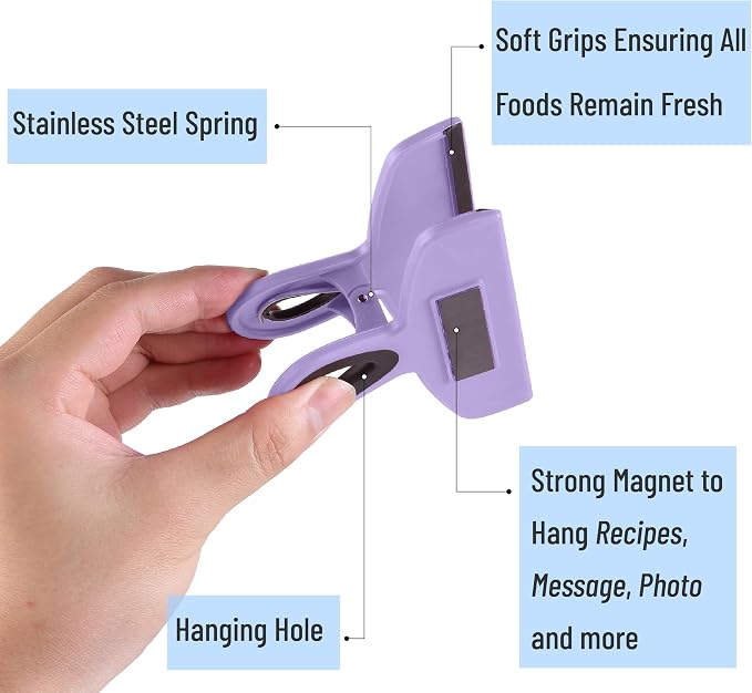 Mr. Pen- Magnetic Bag Clips, 4 Pack, Durable Plastic - Image 5