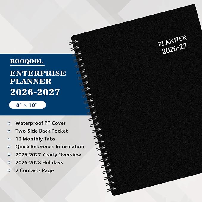 BooQool Planner 2026-2027 for Office, Home - Image 8