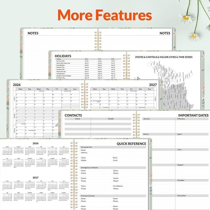 SUNEE Academic Planner 2026-2027 – Weekly & Monthly Planner, July 2026 to June - Image 4