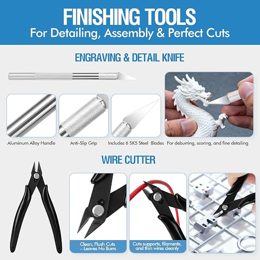 48PCS 3D Printer Tools, 3D Printer Tool Kit - Image 3