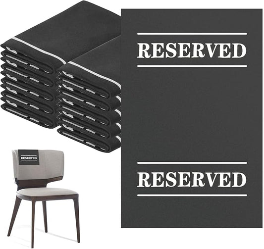 20 Pcs Reserved Chair Signs Cloth Church Placeholder Reserved Pew Signs Chair by XIISVINT